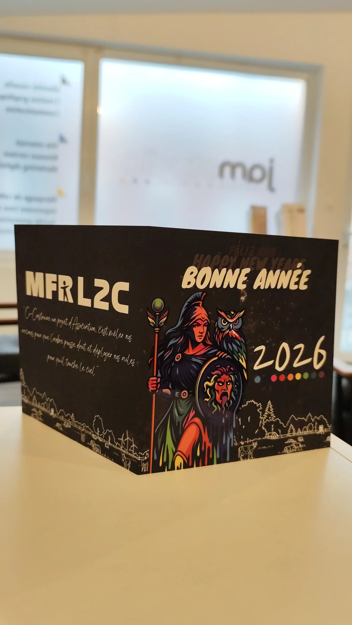 Carte de vœux imprimée par JAM Studio